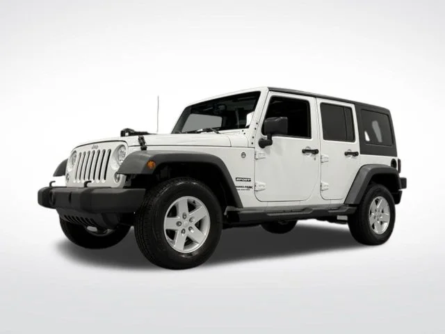 Used 2018 White Jeep Unlimited Sport image 4