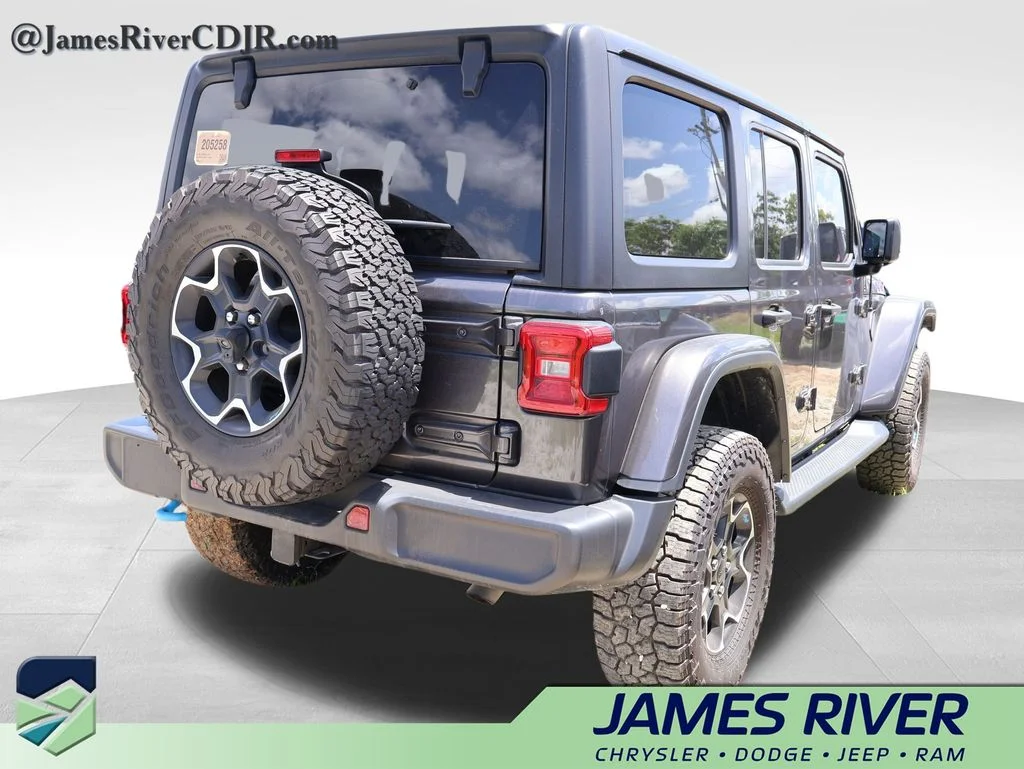 Used 2022 Gray Jeep Unlimited Rubicon 4xe image 12