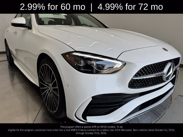 New 2026 Polar White Mercedes-Benz C 300 image 1