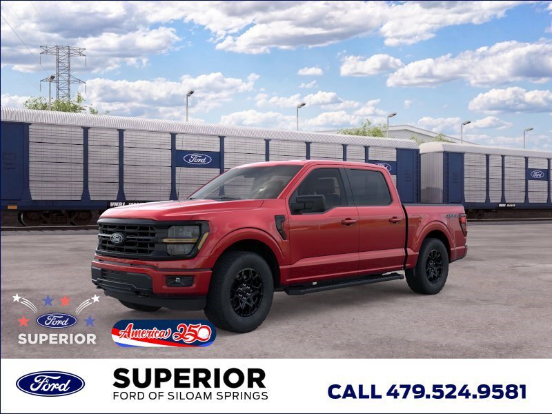 New 2026 Ruby Red Metallic Tinted Clearcoat Ford XLT 4WD image 1