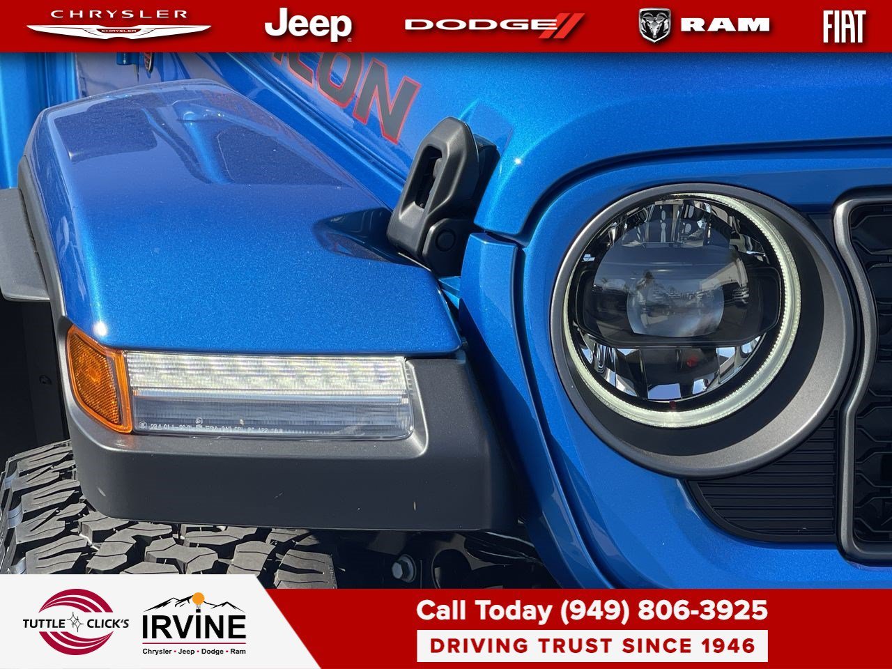 New 2026 Hydro Blue Pearl-Coat Exterior Paint Jeep Rubicon X image 7