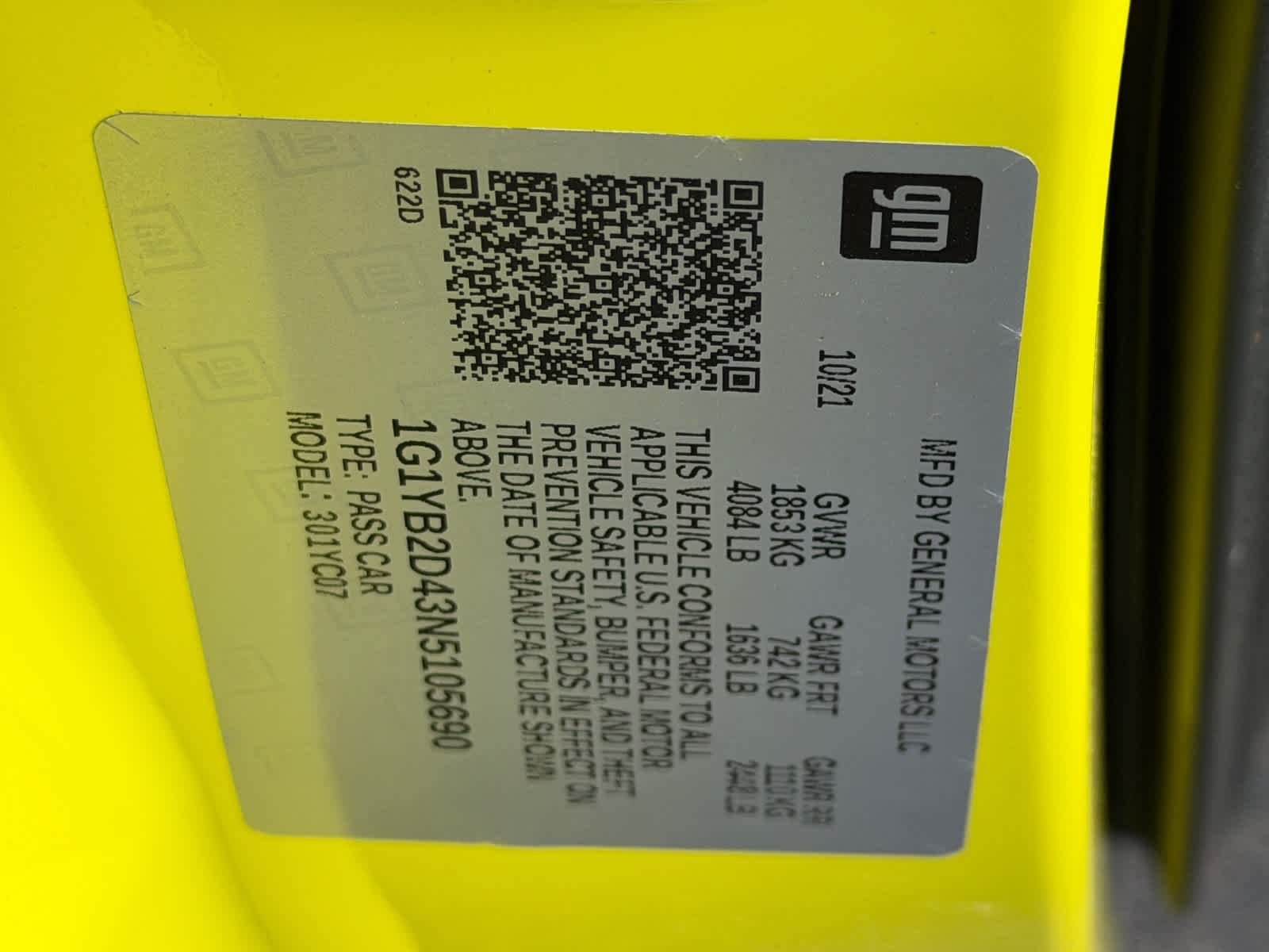 Used 2022 Accelerate Yellow Metallic Chevrolet 2LT image 24