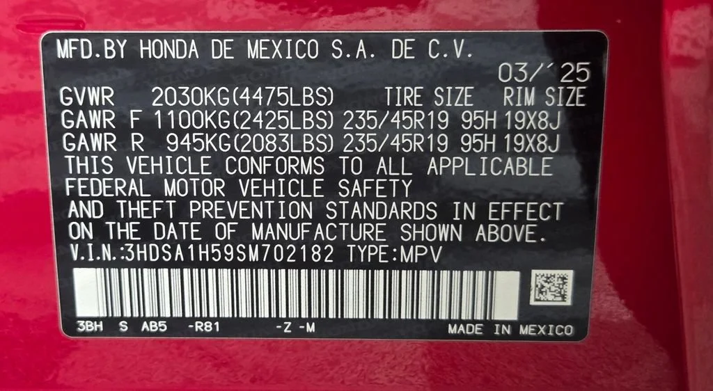 Used 2025 Milano Red Acura w/A-Spec Package image 33
