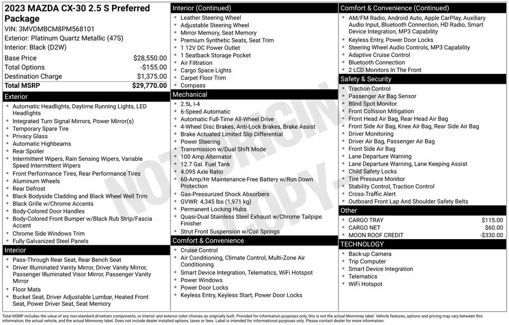 Used 2023 Silver Mazda 2.5 S Preferred Package image 3