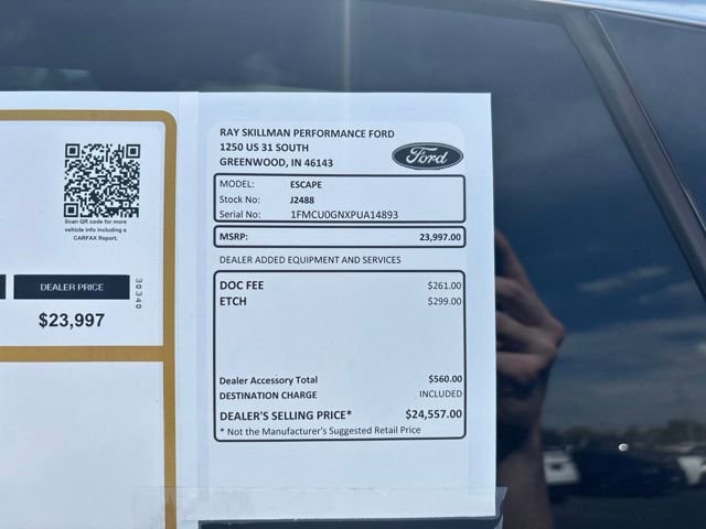 Used 2023 Black Ford Active image 3