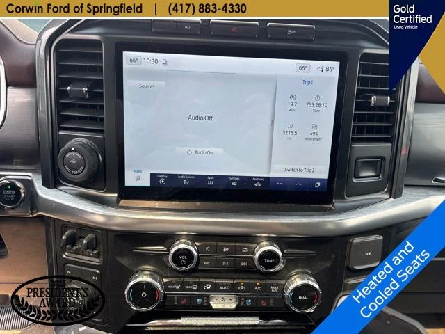 Used 2022 White Metallic Ford Lariat image 12