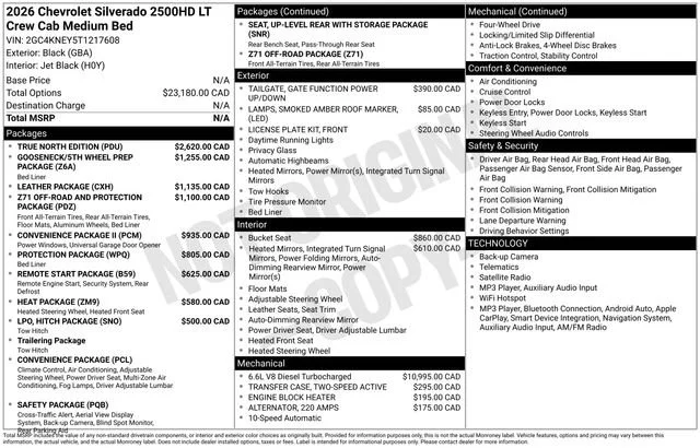 New 2026 Black Chevrolet LT image 33