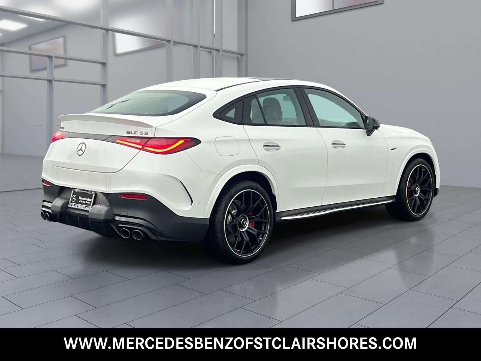 New 2027 MANUFAKTUR Moonlight White Metallic Mercedes-Benz AMG® GLC 53 4MATIC+ Coupe image 6