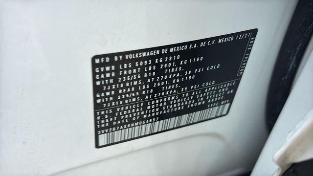 Used 2022 Pure White Volkswagen 2.0T SE image 34