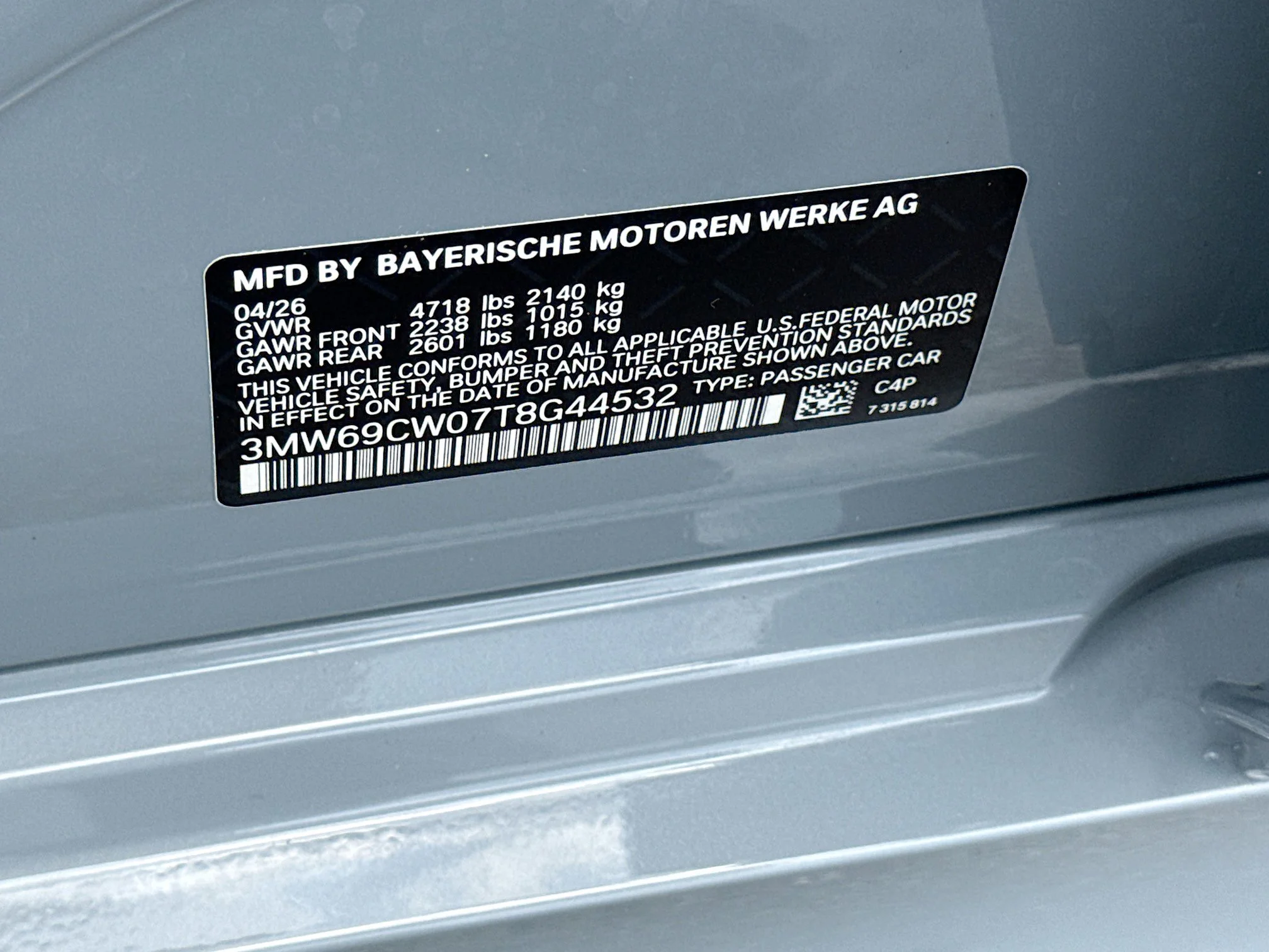 New 2026 Brooklyn Grey Metallic BMW 330i NA image 43