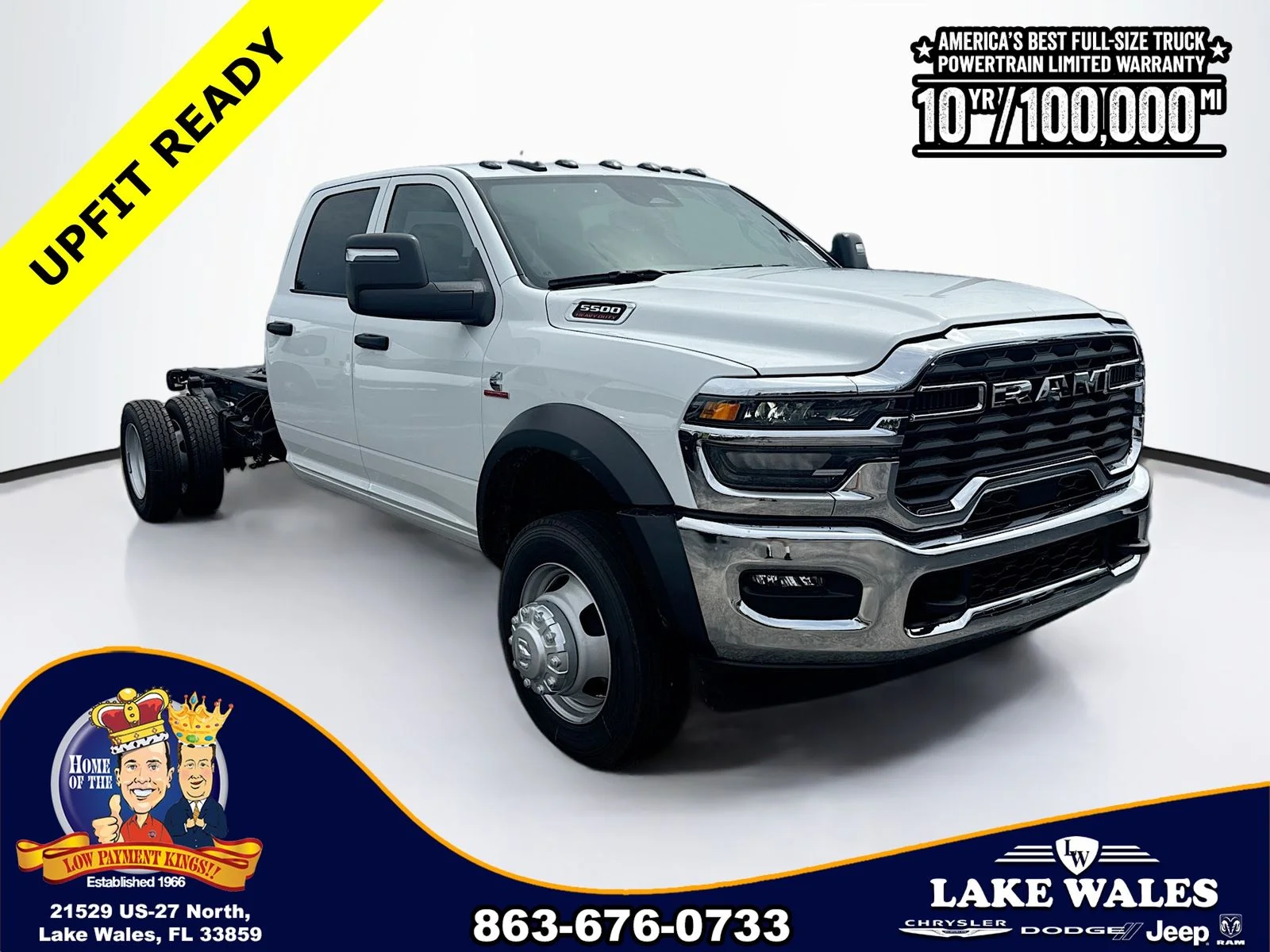 New 2026 Bright White Clear-Coat Exterior Paint RAM TRADESMAN image 1