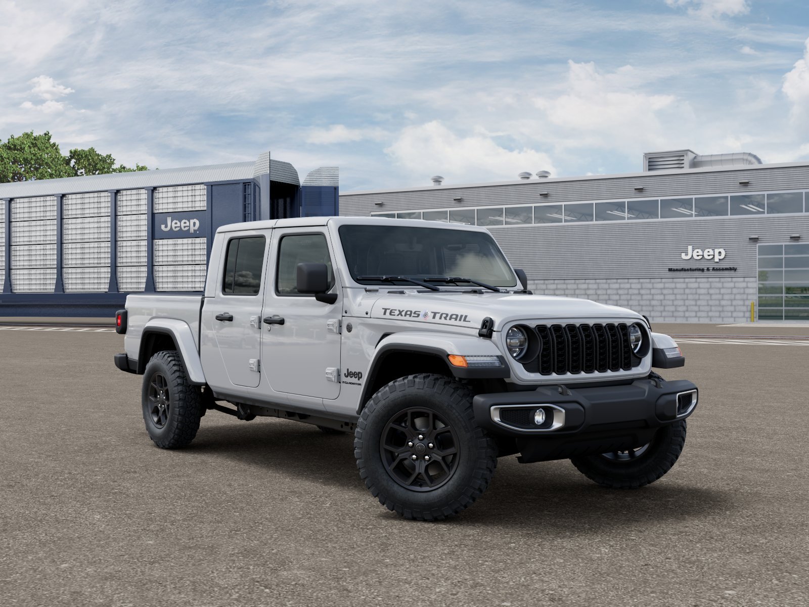 New 2026 Bright White Clear-Coat Exterior Paint Jeep Texas Trail image 3
