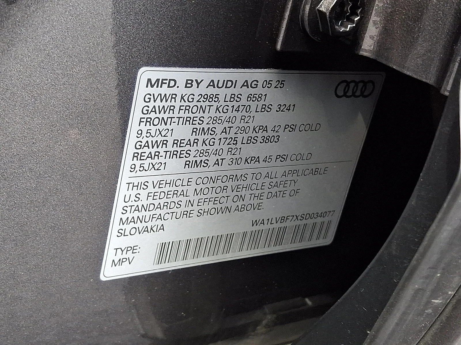 Used 2025 Samurai Gray Metallic   3M3m Audi Premium Plus image 28