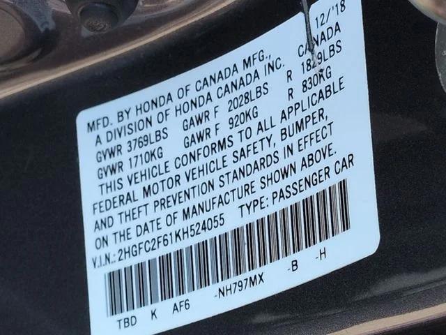 Used 2019 Gray Honda LX image 33