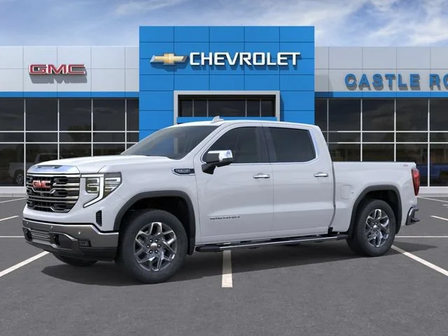 New 2026 Glacier White Tricoat GMC SLT image 2