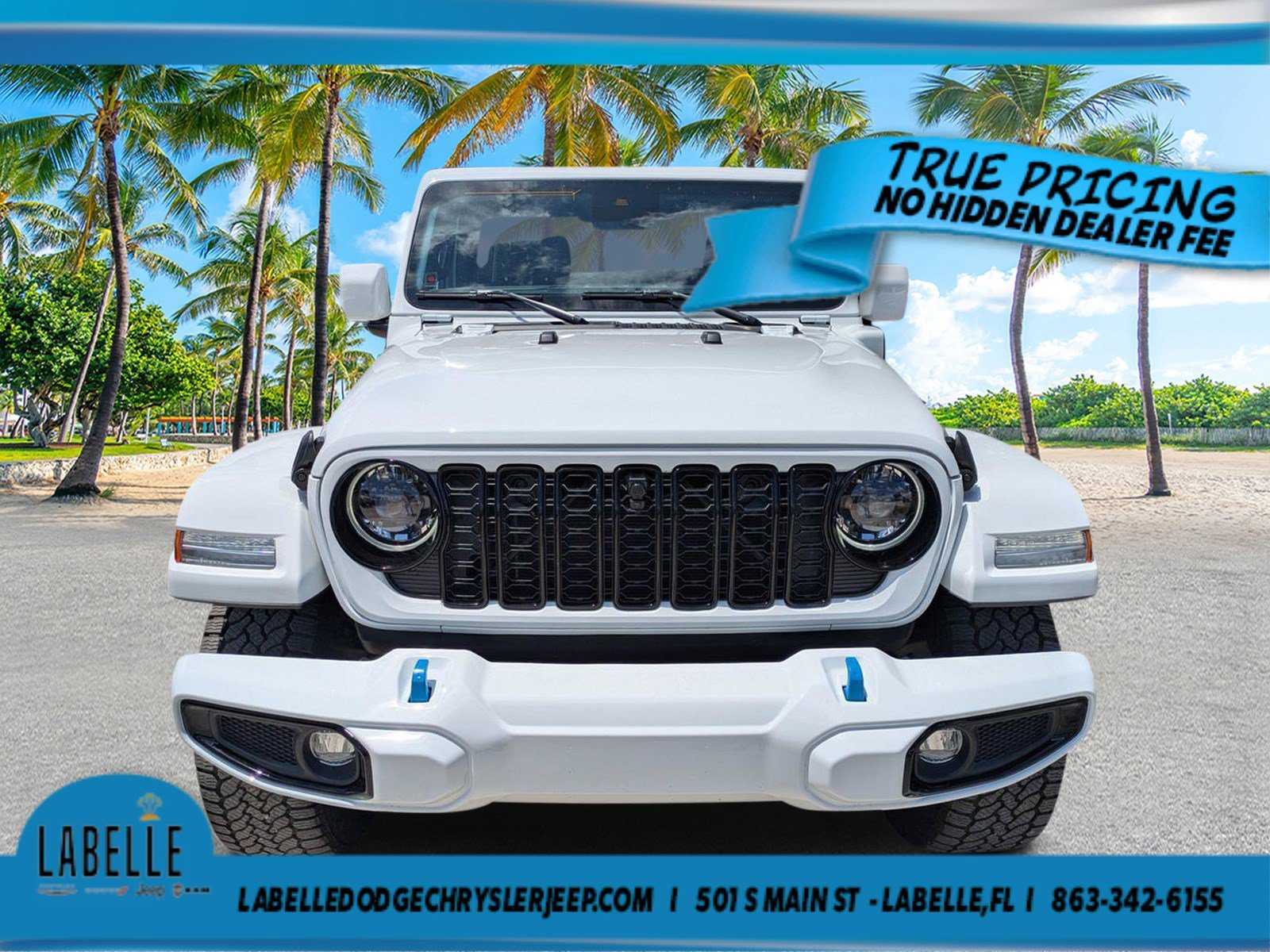 Used 2024 Bright White Clearcoat Jeep High Altitude image 8