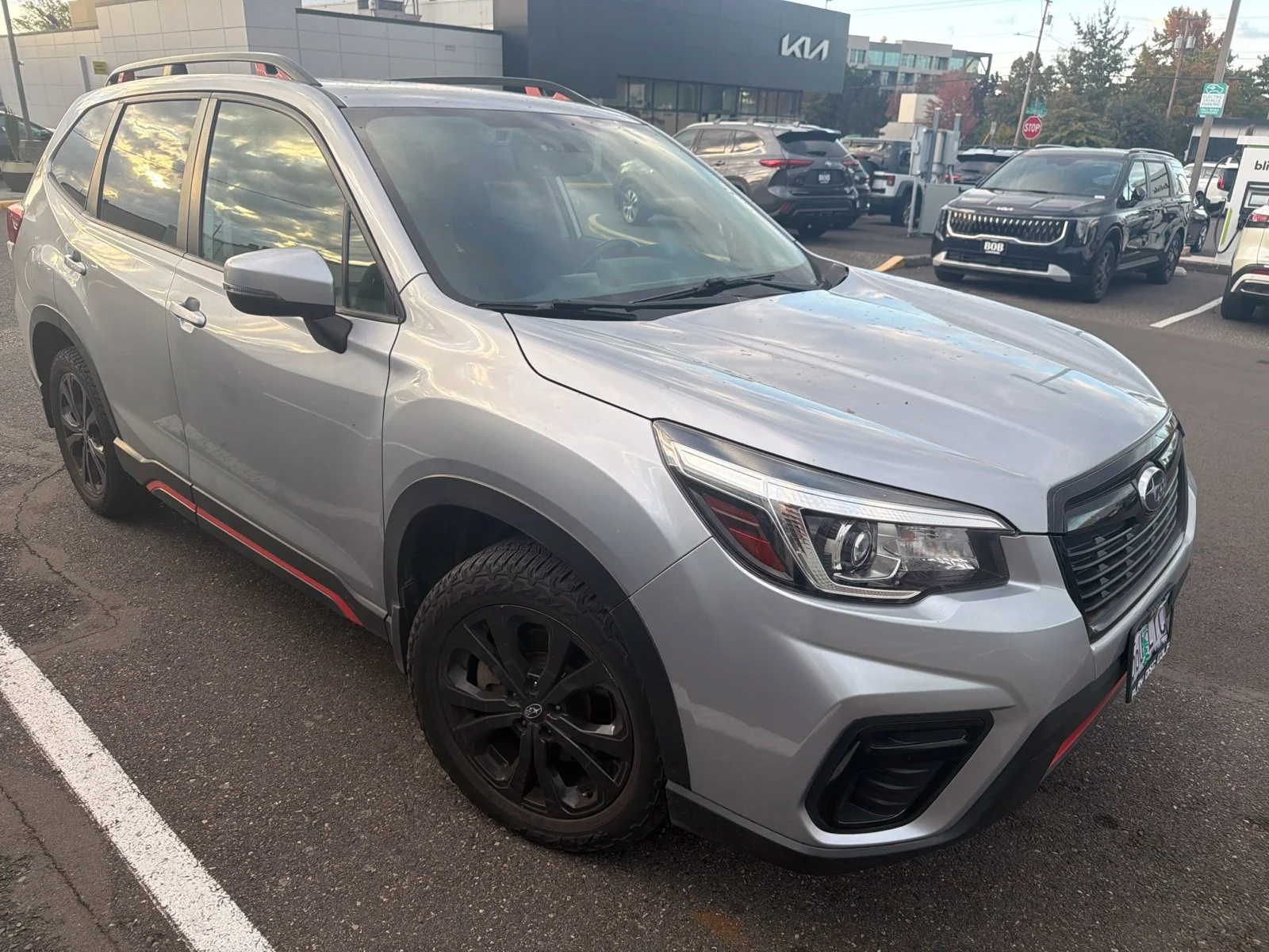 Used 2020 Ice Silver Metallic Subaru Sport image 2
