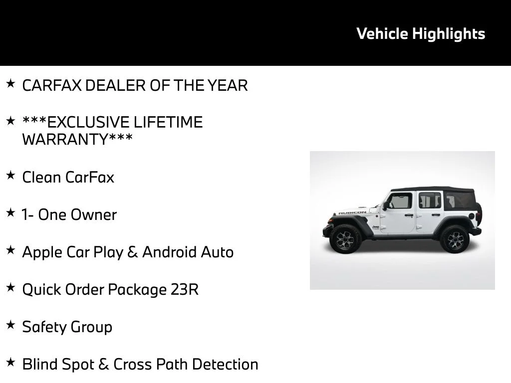 Used 2021 White Jeep Unlimited Rubicon image 5