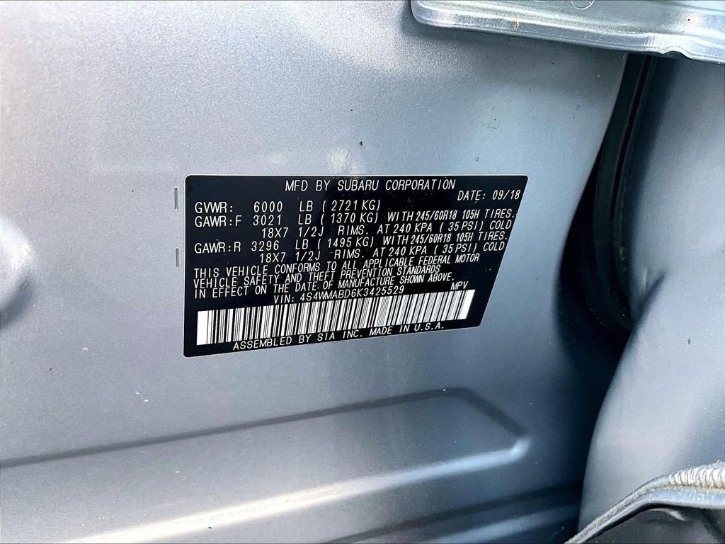 Used 2019 Ice Silver Metallic Subaru Premium image 33