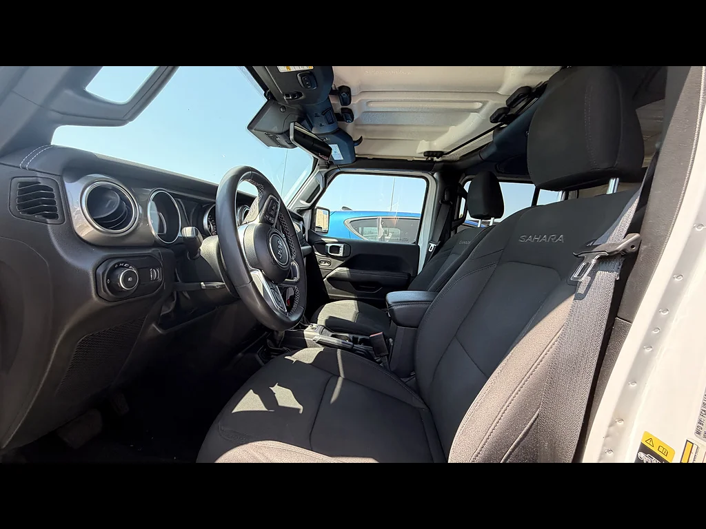 Used 2023 Bright White Clear Coat Jeep Sahara image 6