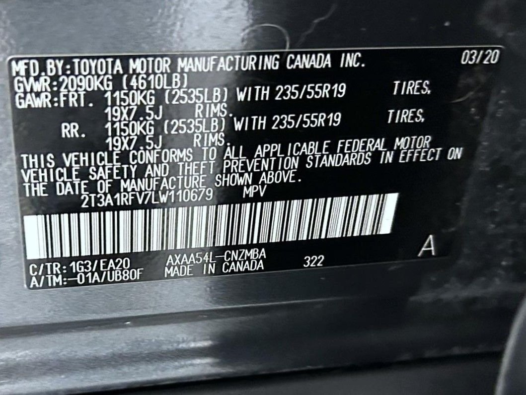 Used 2020 Gray Toyota XLE Premium image 26