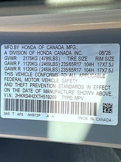 New 2026 Gray Honda LX image 25