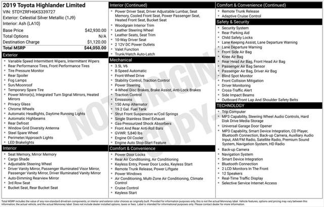 Certified Used 2019 CELESTIAL SILVER METALLIC Toyota  image 30