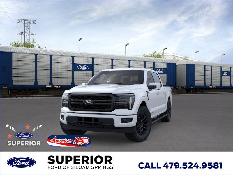 New 2026 Star White Metallic Tri-Coat Ford LARIAT image 2