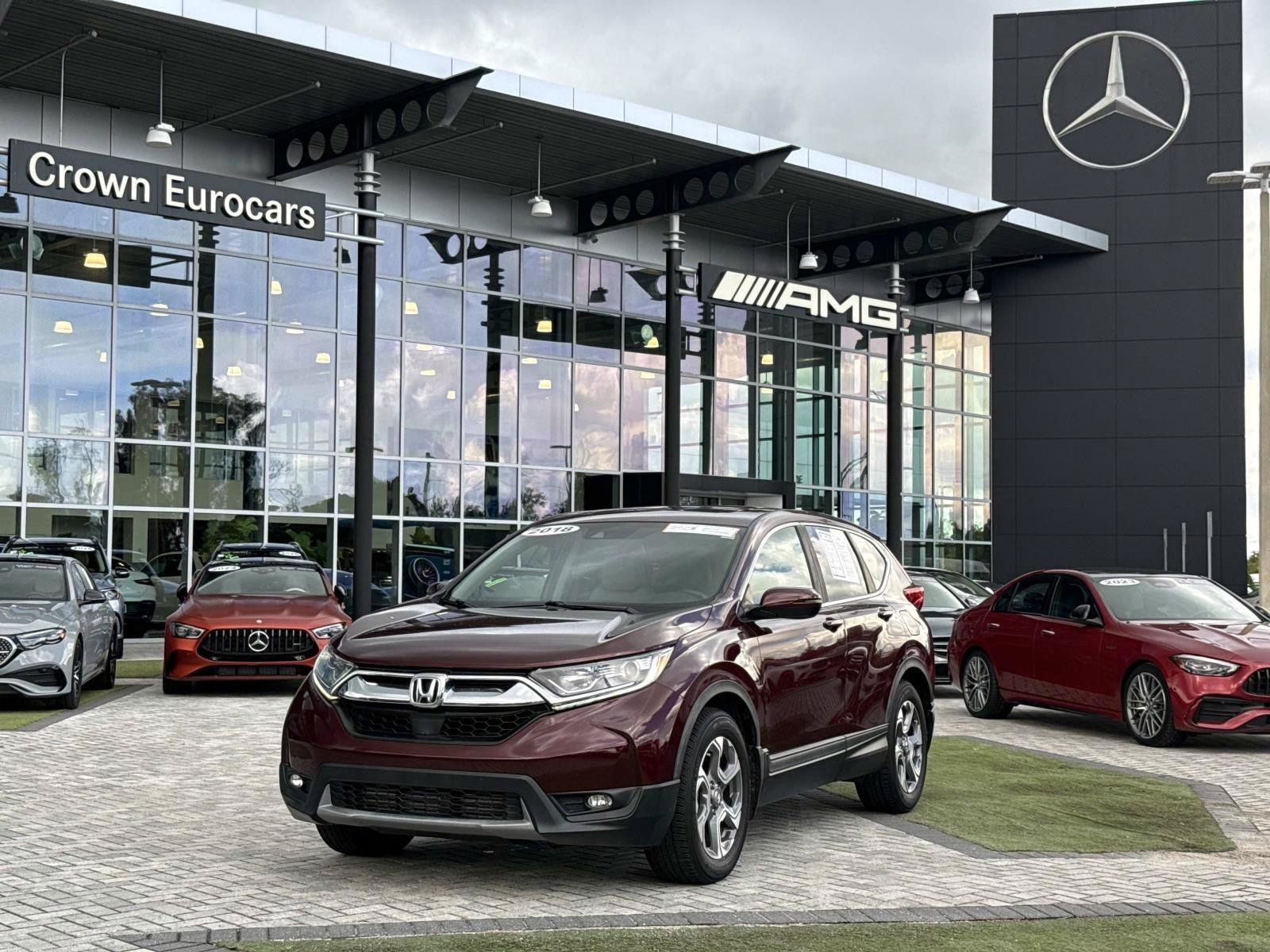 Used 2018 Dark Cherry Honda EX-L image 1