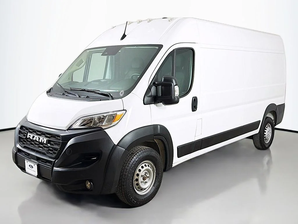 Used 2025 Bright White Clearcoat Ram High Roof image 3