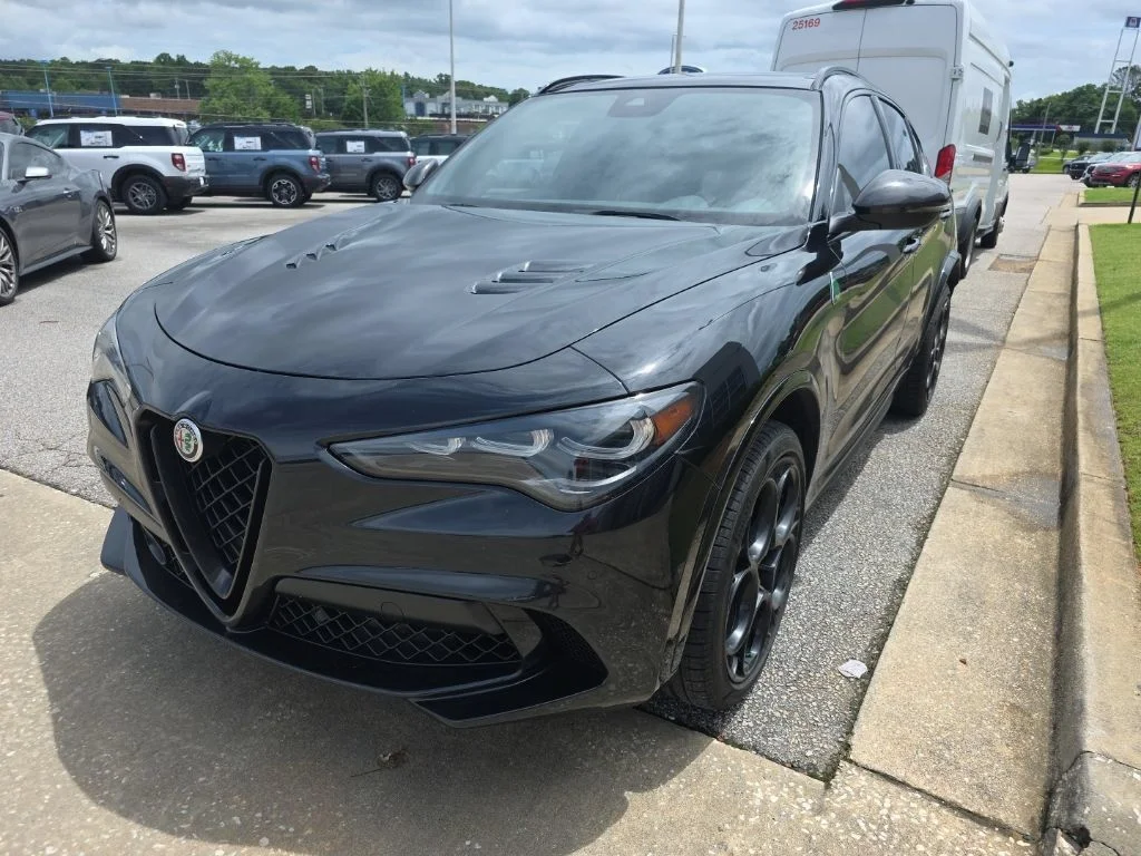 Used 2024 Vulcano Black Metallic Alfa Romeo Quadrifoglio image 3