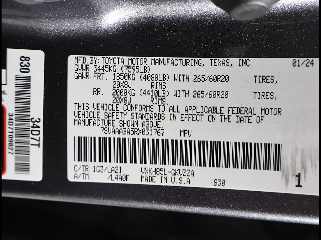 Used 2024 GRAY Toyota Platinum image 17
