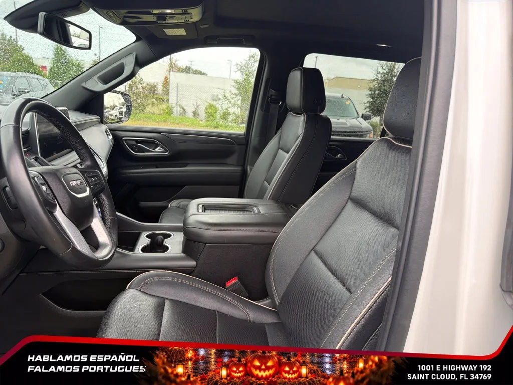 Used 2022 WHITE FROST TRICOAT GMC SLT image 16