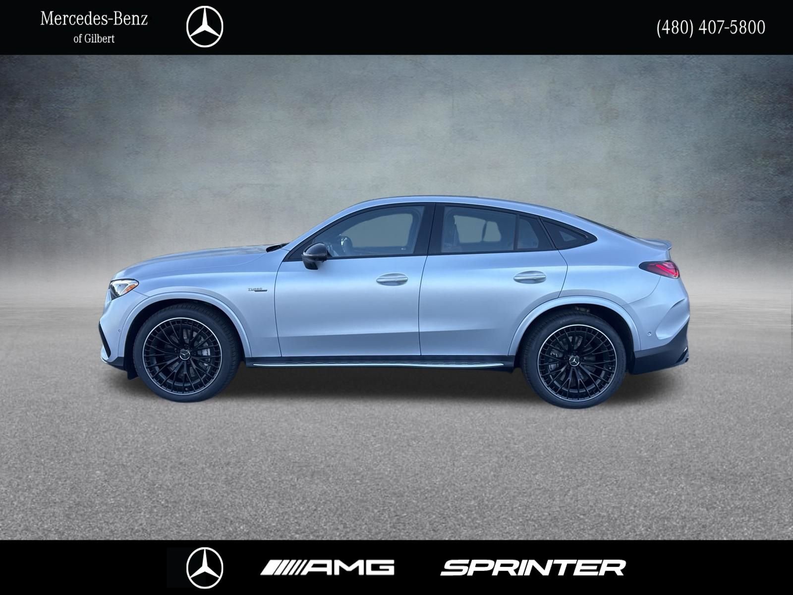 New 2026 MANUFAKTUR Cirrus Silver Magno Mercedes-Benz GLC 43 AMG® COUPE image 3