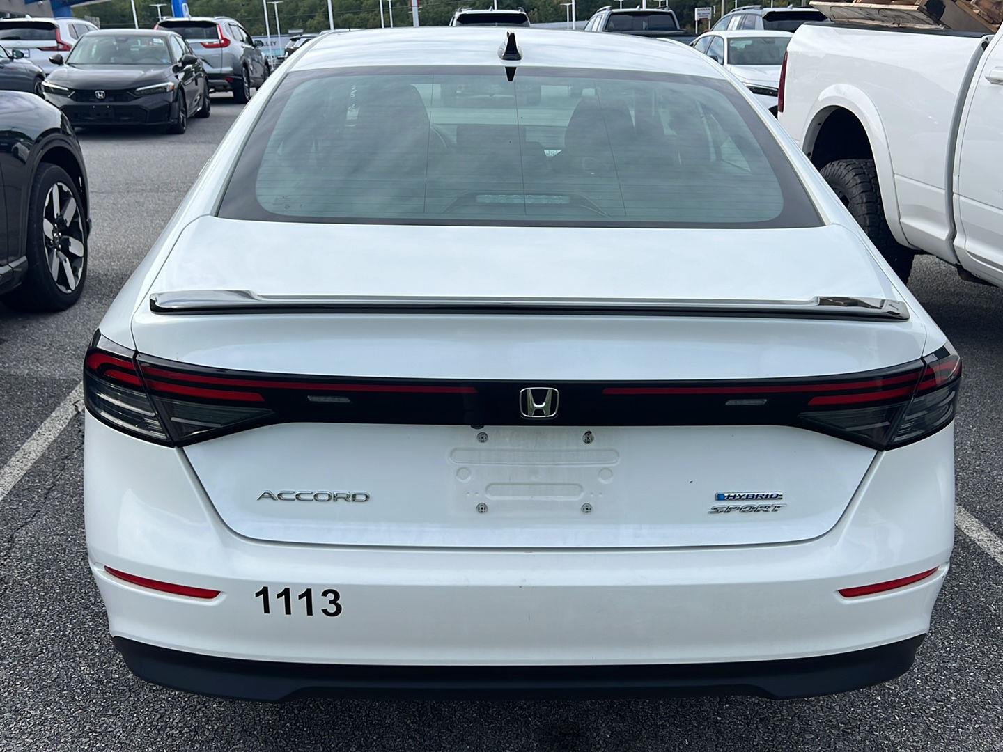 Used 2024 Platinum White Pearl Honda Sport image 3