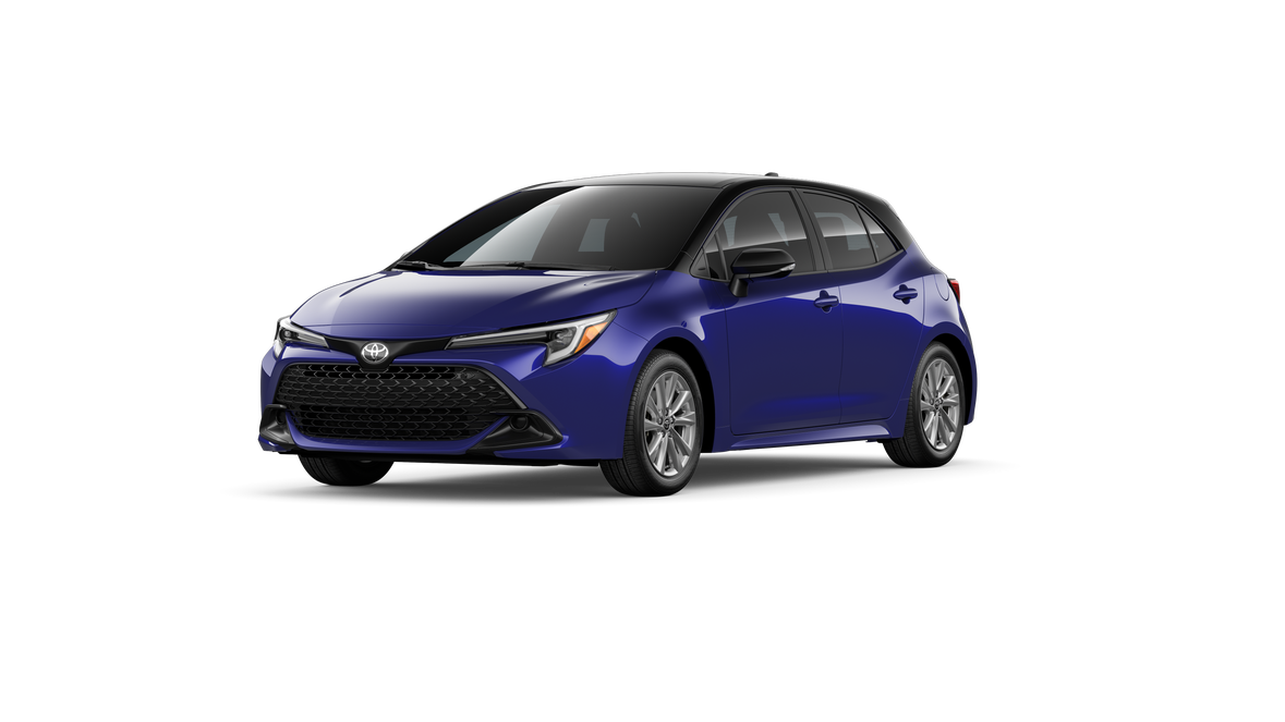 New 2026 Blue Crush Metallic with Midnight Black Metallic roof Toyota SE image 23