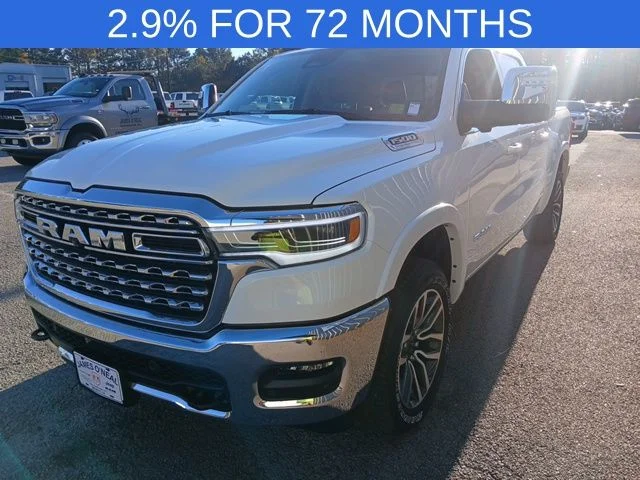 New 2026 Bright White Clear-Coat Exterior Paint RAM Limited Longhorn image 11