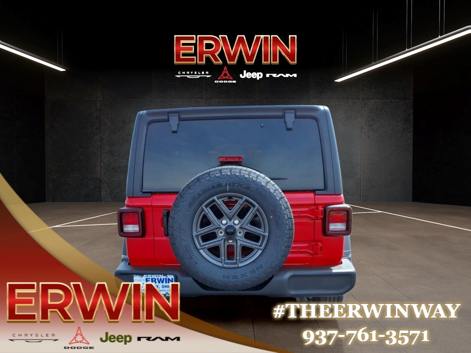New 2026 Firecracker Red Clear-Coat Exterior Paint Jeep Sport image 4