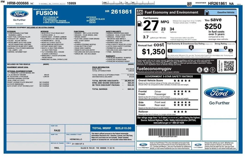 Used 2017 Black Ford SE image 6