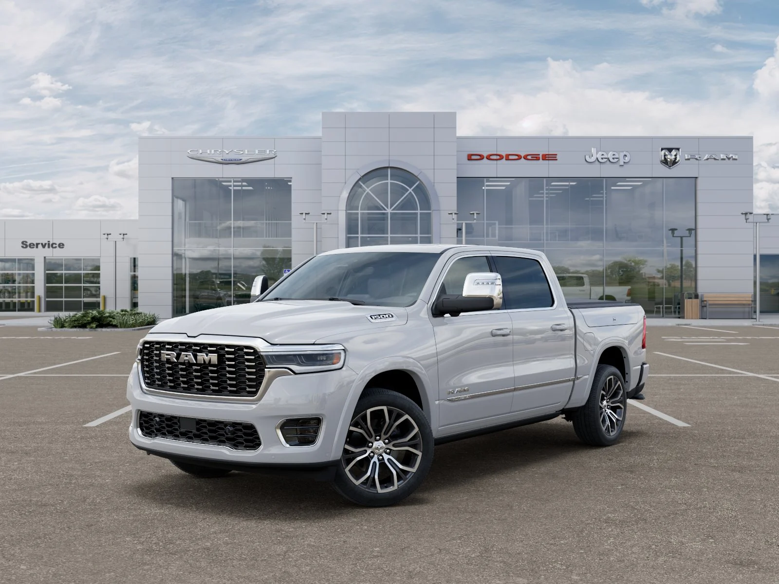 New 2026 Bright White Clear-Coat Exterior Paint RAM Tungsten image 13