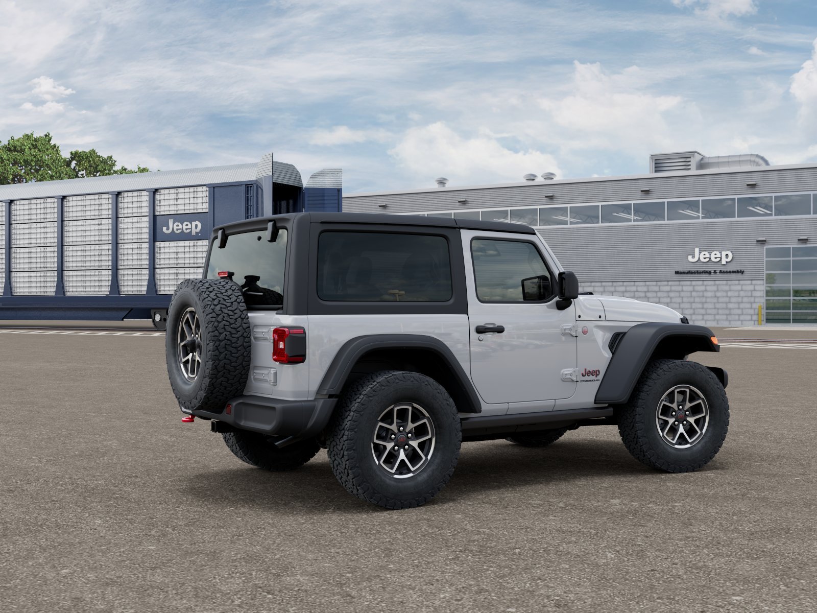 New 2026 Bright White Clear-Coat Exterior Paint Jeep Rubicon image 2