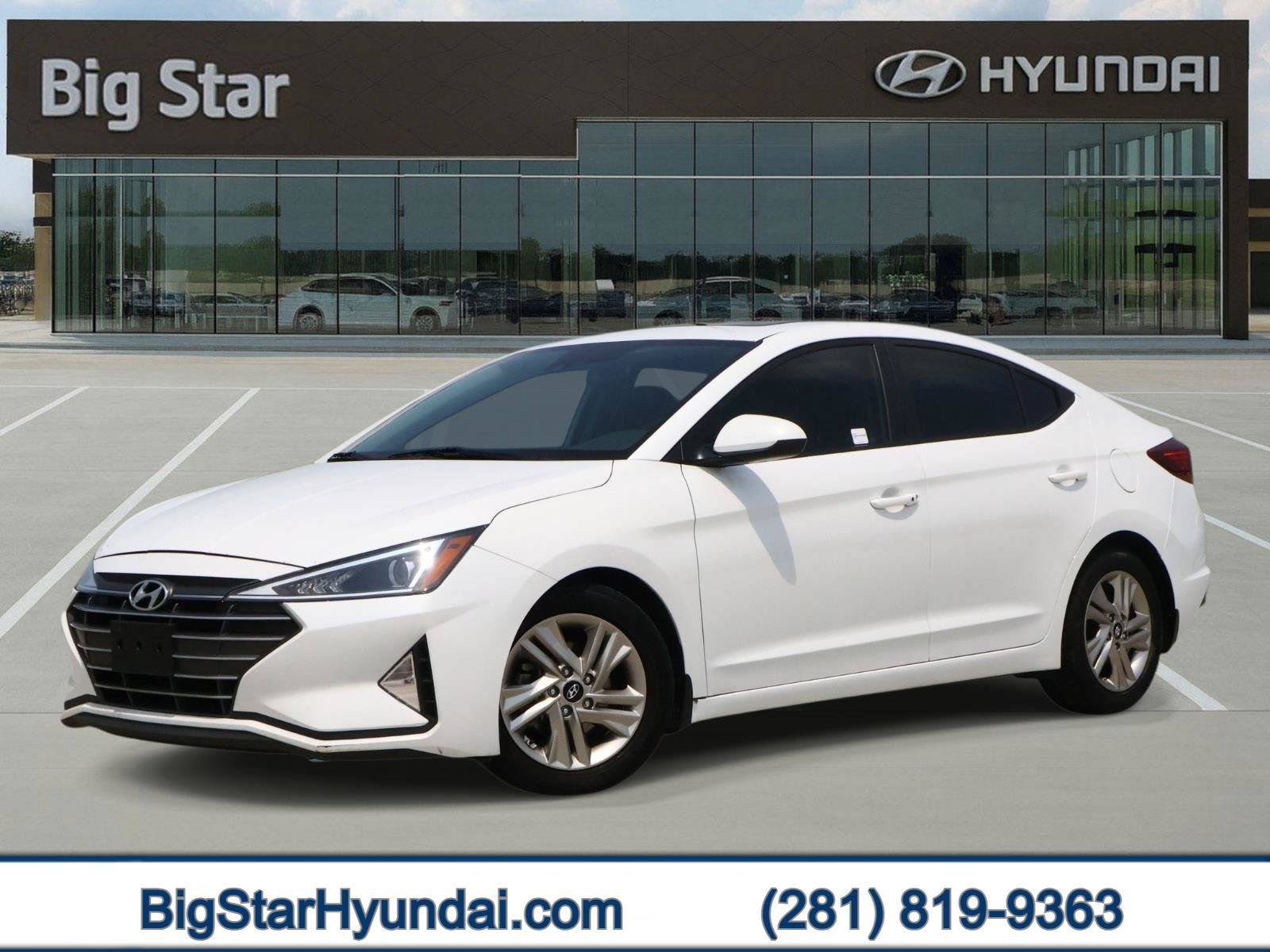 Used 2019 Quartz White Pearl Hyundai Value Edition image 1