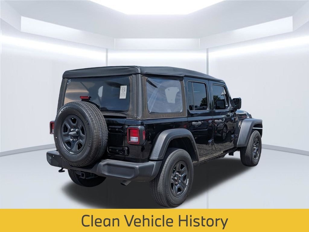 Used 2022 Black Jeep Unlimited Sport image 4