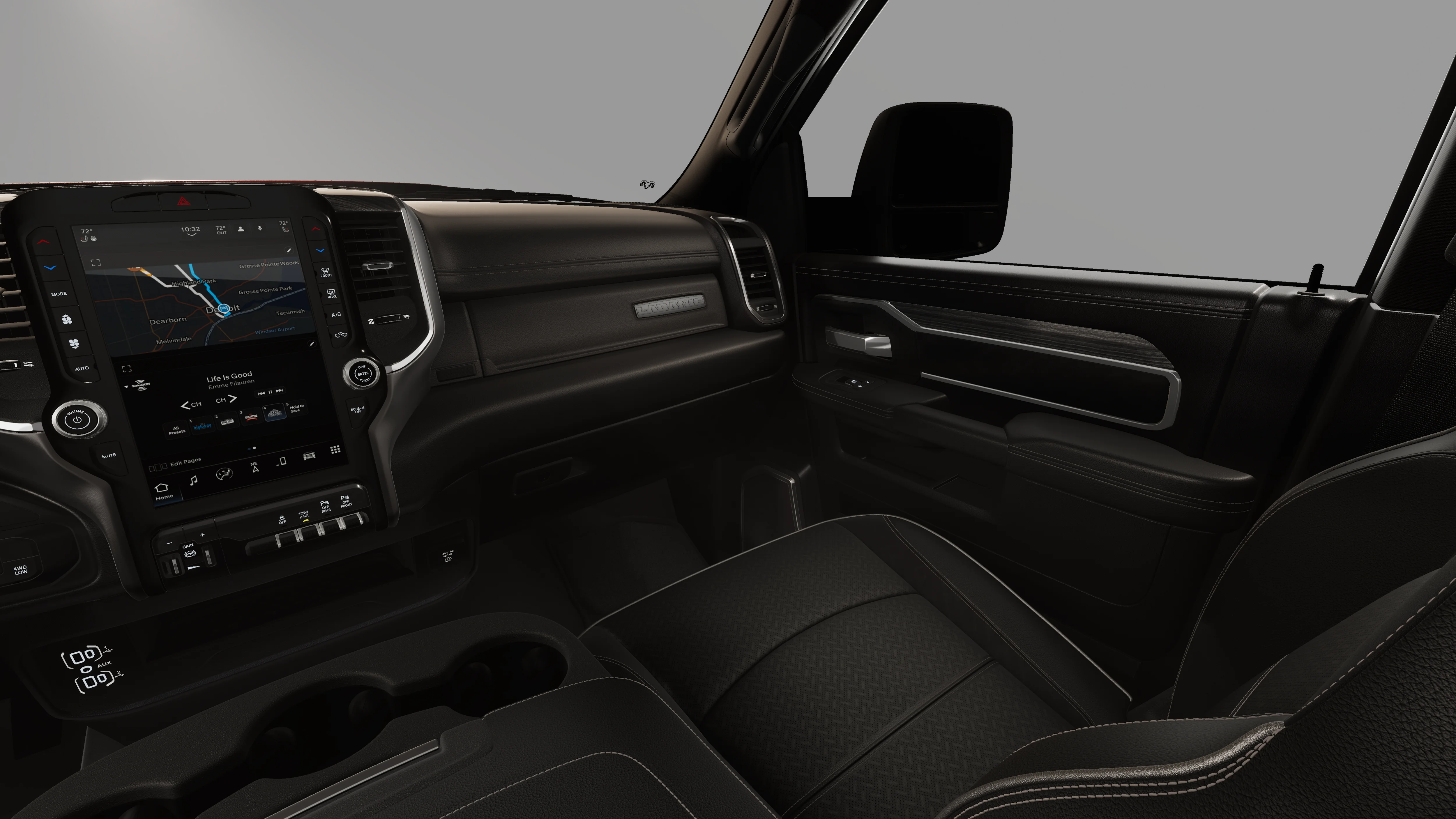 New 2026 Molten Red Pearl-Coat Exterior Paint RAM Laramie image 7