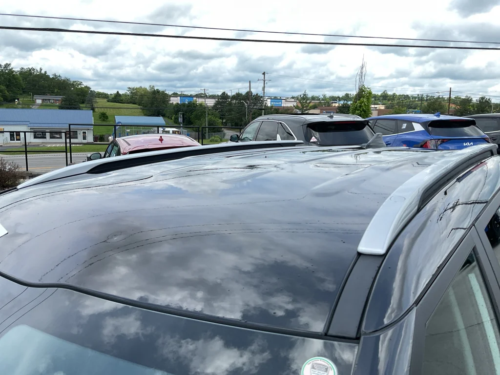 Used 2024 Clear White/Black Roof Kia S image 6