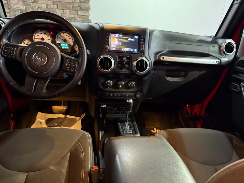 Used 2018 Firecracker Red Clearcoat Jeep Unlimited Sahara image 26