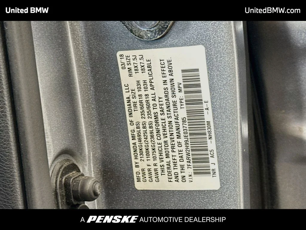 Used 2018 Lunar Silver Metallic Honda Touring image 22