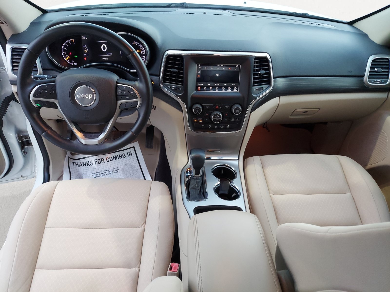 Used 2019 Bright White Clearcoat Jeep Laredo image 3