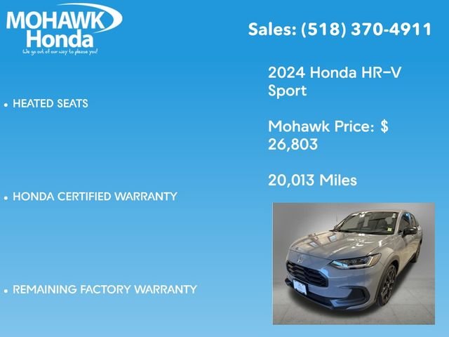 Certified Used 2024 Urban Gray Pearl Honda Sport image 16