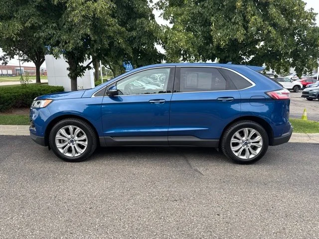 Used 2020 Blue Ford Titanium image 2